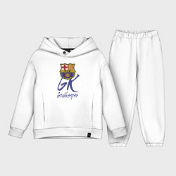 Детский костюм оверсайз Barcelona - Spain - goalkeeper, цвет: белый