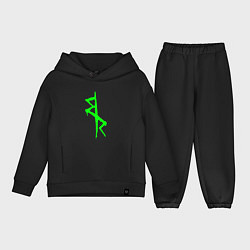 Детский костюм оверсайз Logotype - Cyberpunk: Edgerunners, цвет: черный