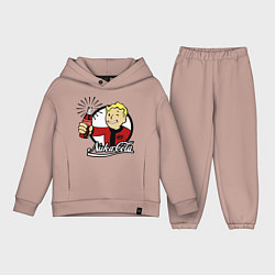 Детский костюм оверсайз Vault boy - nuka cola, цвет: пыльно-розовый