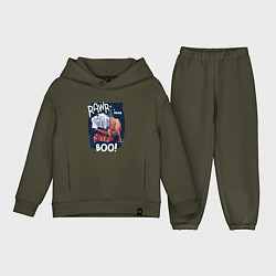 Детский костюм оверсайз Rawr boo, цвет: хаки