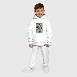Детский костюм оверсайз Stray Kids Maxident, цвет: белый — фото 2