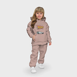 Детский костюм оверсайз Back to the Future - DMC-12, цвет: пыльно-розовый — фото 2