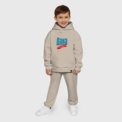 Детский костюм оверсайз Дана - limited edition, цвет: миндальный — фото 2