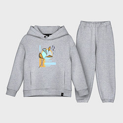 Детский костюм оверсайз Минималистский абстрактный рисунок