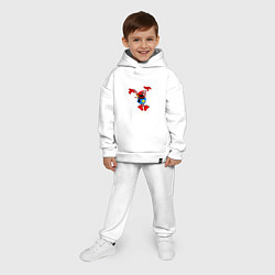Детский костюм оверсайз Boxy boo - poppy, цвет: белый — фото 2