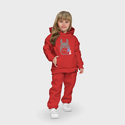 Детский костюм оверсайз Малыши Тоторо, цвет: красный — фото 2