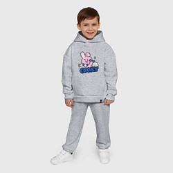 Детский костюм оверсайз Cooky BT21 Jungkook, цвет: меланж — фото 2