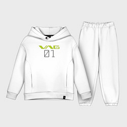 Детский костюм оверсайз VAG Evangelion style, цвет: белый