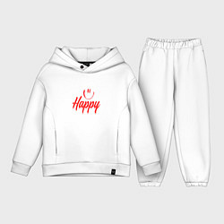 Детский костюм оверсайз Надпись с улыбочкой