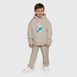 Детский костюм оверсайз Milk one pack vagodroch, цвет: миндальный — фото 2