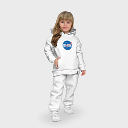Детский костюм оверсайз Диана в стиле NASA, цвет: белый — фото 2