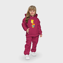 Детский костюм оверсайз Хьюго Симпсон, цвет: маджента — фото 2