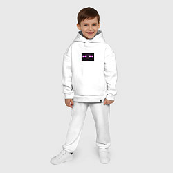 Детский костюм оверсайз Ender Clothes, цвет: белый — фото 2