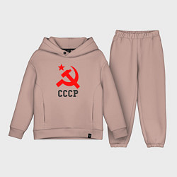 Детский костюм оверсайз СССР стиль, цвет: пыльно-розовый