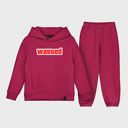 Детский костюм оверсайз Wasted - красная, цвет: маджента