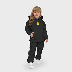 Детский костюм оверсайз Иероглиф Айдзу, цвет: черный — фото 2