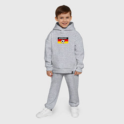 Детский костюм оверсайз Football Germany, цвет: меланж — фото 2