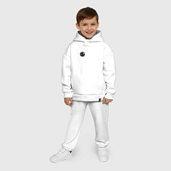 Детский костюм оверсайз Invictus Gaming лого, цвет: белый — фото 2