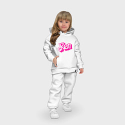 Детский костюм оверсайз Розовый Кен, цвет: белый — фото 2