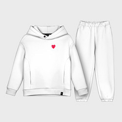 Детский костюм оверсайз Сердце с глазами