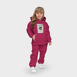 Детский костюм оверсайз Стиральная машина, цвет: маджента — фото 2