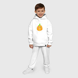 Детский костюм оверсайз Веселая тыква: для вечеринки на Хэллоуин, цвет: белый — фото 2
