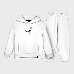 Детский костюм оверсайз Сорока с прикольной надписью - позолоти ручку