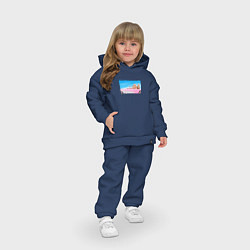 Детский костюм оверсайз Барби 2023, цвет: тёмно-синий — фото 2