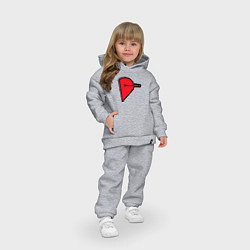 Детский костюм оверсайз Ты меня дополняешь, цвет: меланж — фото 2