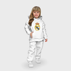 Детский костюм оверсайз Real madrid fc sport, цвет: белый — фото 2