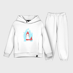 Детский костюм оверсайз Лама - альпака в шапочке