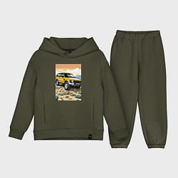 Детский костюм оверсайз Land Rover discovery, цвет: хаки