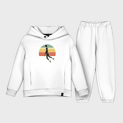 Детский костюм оверсайз Jordan dunk, цвет: белый