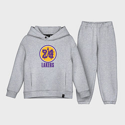 Детский костюм оверсайз 24 Lakers, цвет: меланж