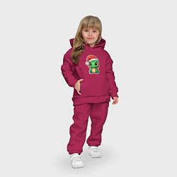 Детский костюм оверсайз Ласковый огнедышащий дракоша, цвет: маджента — фото 2