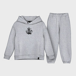 Детский костюм оверсайз Георгий Победоносец Герб Москвы, цвет: меланж