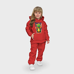 Детский костюм оверсайз Милый дракон, цвет: красный — фото 2