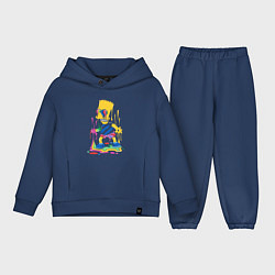 Детский костюм оверсайз Color Bart, цвет: тёмно-синий