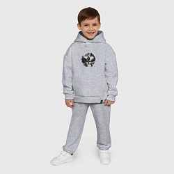 Детский костюм оверсайз Путешествие в горы туризм, цвет: меланж — фото 2