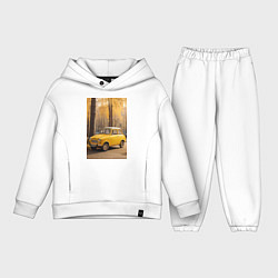 Детский костюм оверсайз Желтый ретро автомобиль