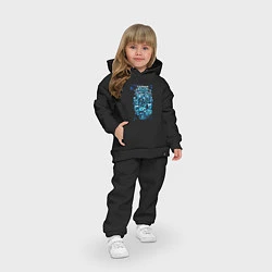 Детский костюм оверсайз Призрак в доспехах арт, цвет: черный — фото 2
