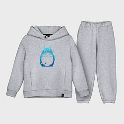 Детский костюм оверсайз Blue Totoro, цвет: меланж