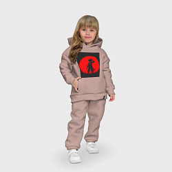 Детский костюм оверсайз Луффи Ван Пис, цвет: пыльно-розовый — фото 2