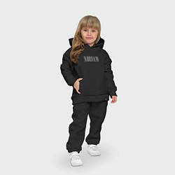 Детский костюм оверсайз Nirvana black album, цвет: черный — фото 2