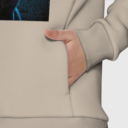 Детский костюм оверсайз Волк с медальоном, цвет: миндальный — фото 2