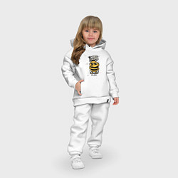 Детский костюм оверсайз Why bee cause im cool, цвет: белый — фото 2