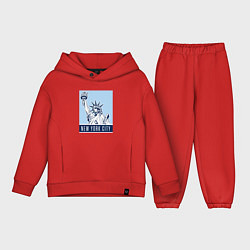 Детский костюм оверсайз Style New York, цвет: красный