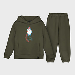 Детский костюм оверсайз Little monkey, цвет: хаки