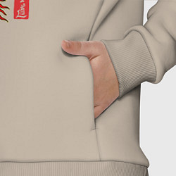 Детский костюм оверсайз Огненный дракон - путь воина, цвет: миндальный — фото 2