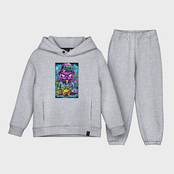 Детский костюм оверсайз Сказочные монстры в ярких неоновых красках